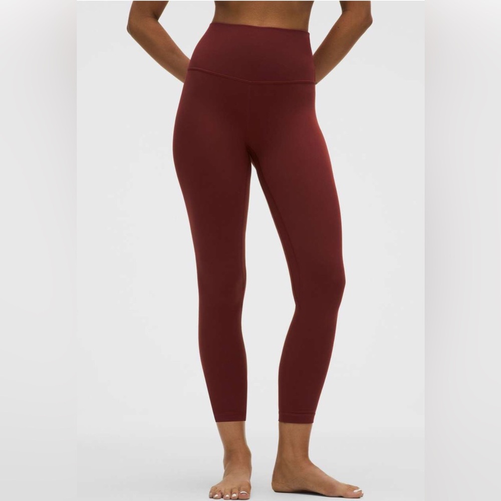 🌼lululemon Align 25” High-Rise Pant Rockwood red Size 0